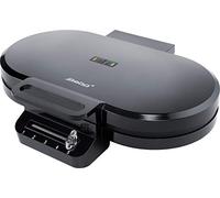 Steba WE 2 Double gaufrier voyant lumineux, rabattable, revêtement anti-adhésif noir Noir G