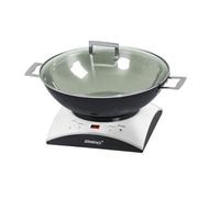 Steba Caquelon à fondue et wok IK11 S – 2 en 1, 1000 W induction, surface vitrocéramique