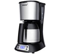 Steba KM F3 THERMO Cafetière noir,acier inoxydable Nombre de tasse=8 écran, verseuse thermofuge, avec fonction café filtre