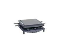 Steba Raclette, fabriquée en Allemagne, plaque de cuisson en fonte émaillée, surface de cuisson : env. 26 x 26 cm, 8 poêlons émaillés, RC 2.1, Noir