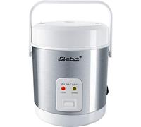 Steba Mini RK 4 M, Cuiseur vapeur + cuiseur à riz, Argent, Blanc