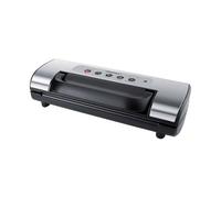 Steba VK 12 Machine à emballer sous vide puissante avec double soudure, pour pochettes jusqu'à 30 cm de large, vitesse d'aspiration : 12 l/min, noir, acier inoxydable - 05-71-00