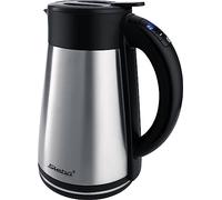 Steba WK 31 THERMO Bouilloire sans fil, voyant lumineux argent, noir Contenance: 1.5 l