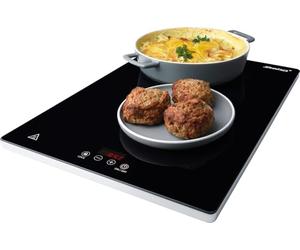 Steba WP 230 ECO Plaque de maintien au chaud, vitrocéramique, 230 W, noir, commande tactile, surface de maintien au chaud 38 x 30 cm