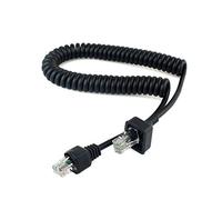 Stebela Microphone Câble Ligne Main Mic 8 Broches pour Kenwood TK-7100, TK-768G, TK-862G, TK-762G, TK-8100 Radios - Noir - Professionnels - Accessoire pour Talkie-Walkie - Câble Microphone