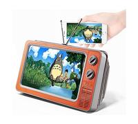 STEBRUAM 12" Loupe d'écran,3D HD de Téléphone Portable Amplificateur d'écran Support de Phone Pliable Agrandisseur Ecran Telephone Projecteur pour Tous Les Smartphones（Oranger）