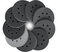 STEBRUAM 125mm Disques de Ponçage, 80 Disques Papier Abrasifs au carbure de silicium 8 trous Abrasifs de Ponçage Ponceuse tampons ponçage Grains 320/400/600/800/1000/1200/1500/2000 pour Poncer Polir