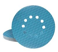 STEBRUAM 20 pièces Disques de Ponçage 225mm Grain 400, disques abrasifs de 225 mm, 10 trous, en forme de diamant, pour ponceuse à sec, ponceuse excentrique girafe