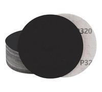 STEBRUAM 30Pcs Disque a Poncer 150mm Grain 320 Papier Abrasif | Silicon Carbide,No Hole,Dry Wet,Sandpaper,Random Orbital Sander