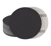 STEBRUAM 30Pcs Disque a Poncer 150mm Grain 800 Papier Abrasif | Silicon Carbide,No Hole,Dry Wet,Sandpaper,Random Orbital Sander