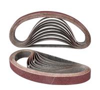 STEBRUAM Bande Abrasive 20 x 520 mm,10PCS 60 grain Ensemble de Bandes Abrasives