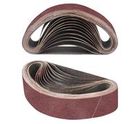 STEBRUAM Bande Abrasive 30 x 330 mm,10PCS 60 grain Ensemble de Bandes Abrasives
