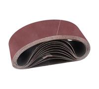 STEBRUAM Bande Abrasive 65 x 410 mm,10pcs 180 grain Ensemble de Bandes Abrasives
