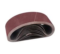 STEBRUAM Bande Abrasive 65 x 410 mm,8pcs 80 grain Ensemble de Bandes Abrasives