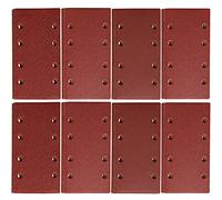 STEBRUAM Feuilles Abrasives pour Ponceuse Vibrante 93 x 185 mm Papier de Verre 8 Trous Grain 40 60 80 120 180 240 320 400 Lot de 48 Feuilles