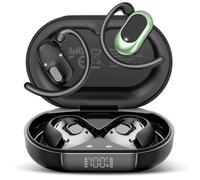 STECEi Open Ear Ecouteurs Bluetooth sans Fil, Écouteurs Bluetooth 5.4 Ouverts avec Écran LED, 36H HiFi Stéréo, Oreillette Sport avec 4 Mic, IP7 Étanche Casque Sport pour Running/Gym, Vert