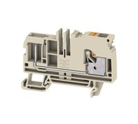 Steckbare Klemme, Push In, Dunkelbeige