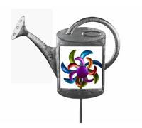 Stecker Gießkanne mit Windrad 24x116 cm en Métal Multicolore 1 Unité