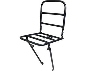 Steco support avant avec fixation par boulon de couronne 30 x 30 cm acier mat noir