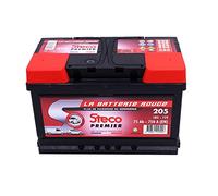 Stecopower 205 Batterie, 12V 75Ah 750A Gamme Rouge Steco Premier, 278mm x 175mm x 175mm