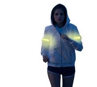 Stecto 1PCS Brassard Lumineux LED Rechargeable, Brassards LED Étanche et Réglable Bracelet de Sécurité Haute Visibilité, Bracelets Lumineux pour Coureurs, Gymnase, Cyclisme, Marche