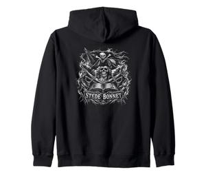 Stede Bonnet Pirate Captain Skull Flag Legend Sweat à Capuche