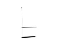 Stedge 2.0 Étagère 60 cm Chêne Noir/Laiton