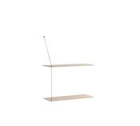 Woud Etagère Stedge 60 cm Chêne pigmenté blanc