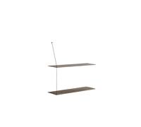 Woud Étagère murale Stedge – Chêne fumé – 80 cm