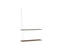 Stedge 2.0 Étagère 80 cm Chêne Fumé/Acier Inoxydable