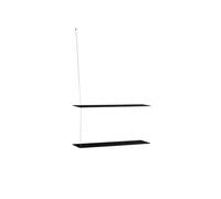 Stedge 2.0 Étagère 80 cm Chêne Noir/Acier Inoxydable