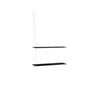 Stedge 2.0 Étagère 80 cm Chêne Noir/Laiton