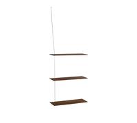 Stedge 3.0 Étagère 60 cm Chêne Fumé/Acier Inoxydable