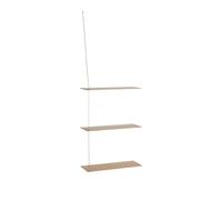Stedge 3.0 Étagère 60 cm Chêne Pigmenté Blanc/Laiton