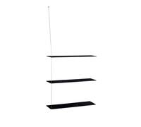 Stedge 3.0 Étagère 80 cm Chêne Noir/Acier Inoxydable