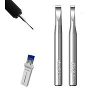 stedi Lot de 2 Lames de Traceur en Acier tungstène, Taille 1 mm + 1,5 mm, pour modélisation Hobby, modèle à échelle RG, gravé, Ligne de Panneau, résine, Lames de Rechange (2 mm + 2,5 mm)