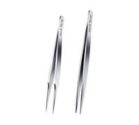 stedi Lot de 2 pinces de précision épaisses non magnétiques, outils de modélisme, pinces à épiler en acier inoxydable de qualité supérieure pour Gundam, modèle militaire, pièces en résine 3D