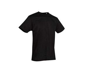 Stedman Apparel Active Cotton Touch/ST8600 T-Shirt Classique à Manches Courtes pour Homme Coupe Droite - Noir - Large