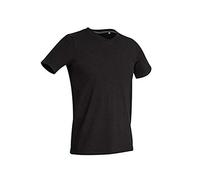 Stedman Apparel Clive ST9610 T-Shirt à Manches Courtes pour Homme Col en V - Noir - Medium