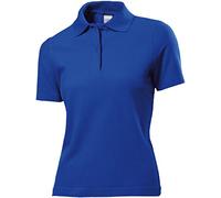 Stedman Apparel Polo/ST3100, Polo coupe droite Manches Courtes Femme, Bleu (Bright Royal), 48/50 EU (Taille Fabricant: X-Large)