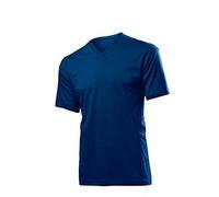 Stedman Classic-T Col en V / St2300 T-Shirt, Bleu Marine, XL Homme