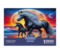 Steed Puzzle 1000 Pièces pour Adultes Et Enfants Animal De l'art De La Décoration Moderne Jeu Cadeau Unique 1000 Pieces Activité Relaxante Cadeau pour Femme, Homme, Couple Et Amie 70x50cm/1000pcs