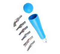 Steel and ABS Craft Engraving Tool Set with Comfortable Grip for Detailed Carving Professional Printmaking and DIYer Art Wood Carving Cutter