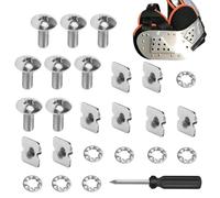 Steel Backplate Screws, Heavy Duty Hardware, Secure Football Gear, Reliable Youth Outdoor Practice Training Kit, Functional Sports Field Competition Accessory, Equipment Gear for Games, Teams, 1.3cm