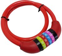 Steel Cable Combination Lock 65ã¿ Cm Bike Lock Pvc Coated Bicycle Lock Combination Number Lock Children Bicycle Red By