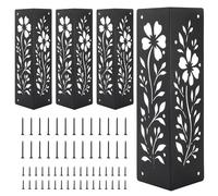 Steel Corner Brackets, Planter Bed Connector Kit, Rust Resistant with Sturdy Build, Heavy Duty Garden Bed Frame Connectors, Planter Brackets with Solid Design, Garden Frame for Balcony Patio