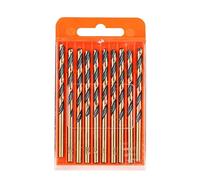 Steel Drill Bits, Twist Drills Bit Kit, 10pcs High Speed Self-Lubricating, Stainless Steel Aluminum Copper, Durable Accessory, Precision Drilling Set for Professionals and Wood Cast Iron Use