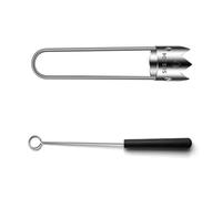 Steel Fruit Core, AMONENZ Enleve Trognon Pomme, Réutilisable Pepper Corer, Acier Inoxydable Vide Pomme, aux Poivrons, Pommes, Poires, Fruits