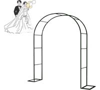 Steel Garden Arch for Climbing Plants, 180cm x 220cm & 300cm x 220cm, Decorative Metal Trellis Rose Arch, Outdoor Garden Arbor for Wedding & Landscape Decor