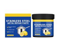 Steel Gloss Paste, Scratch Mark Remover, Metal Shine Cleaner, Cookware Oven Fridge Restoration Compound for Kitchen Cookware Kitchenware Restaurant Dorm RV Appliance Repair Shine Restore Use